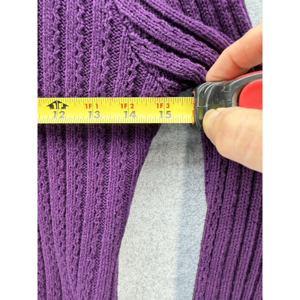 VTG Child Mainframe Purple Sweater With Pockets Size Large - Picture 3 of 5